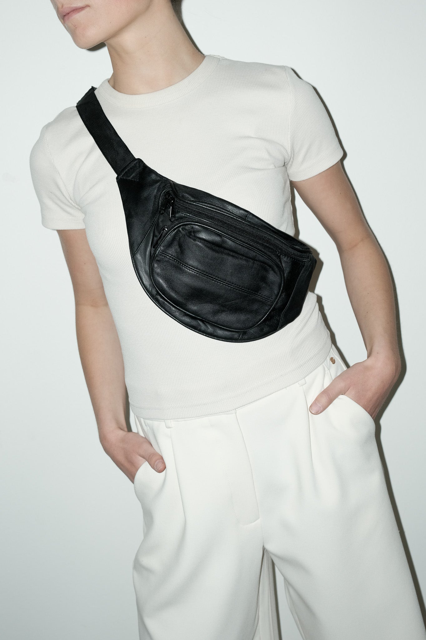 Yina 100% leer fannypack