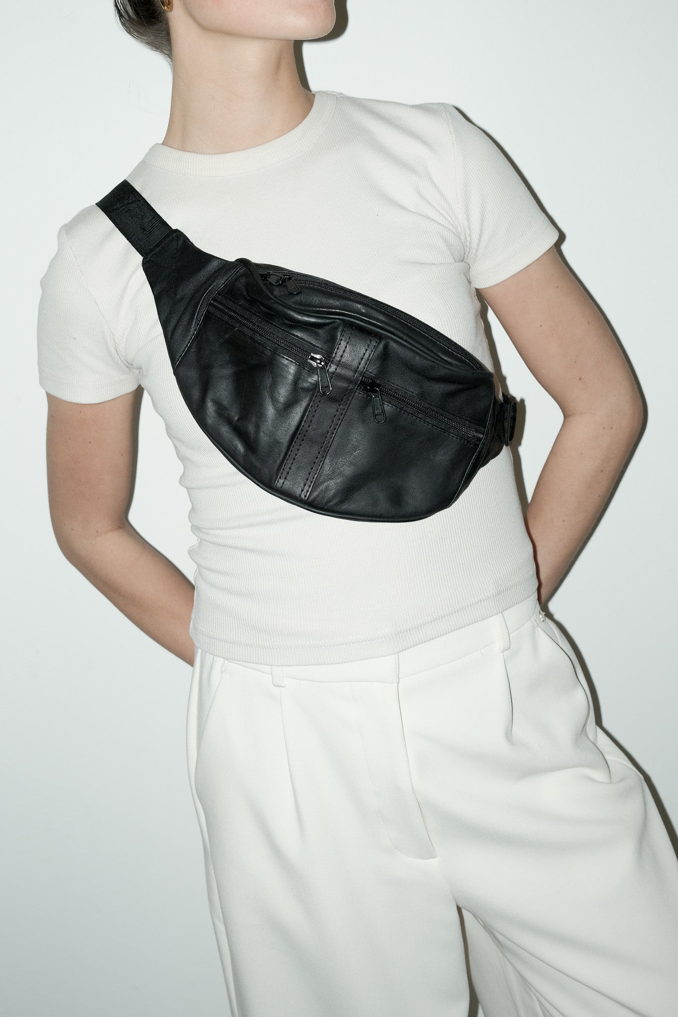 Camil 100% leer fannypack