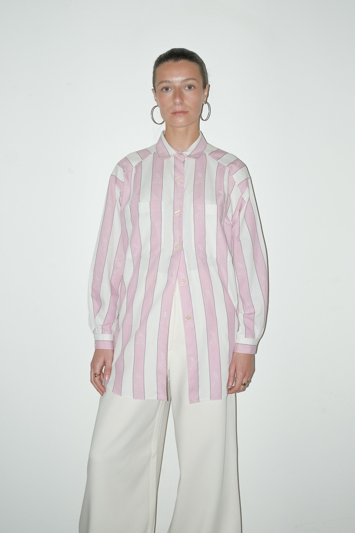 Xai gestreepte blouse - L