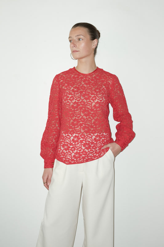 Sienn kanten top - M