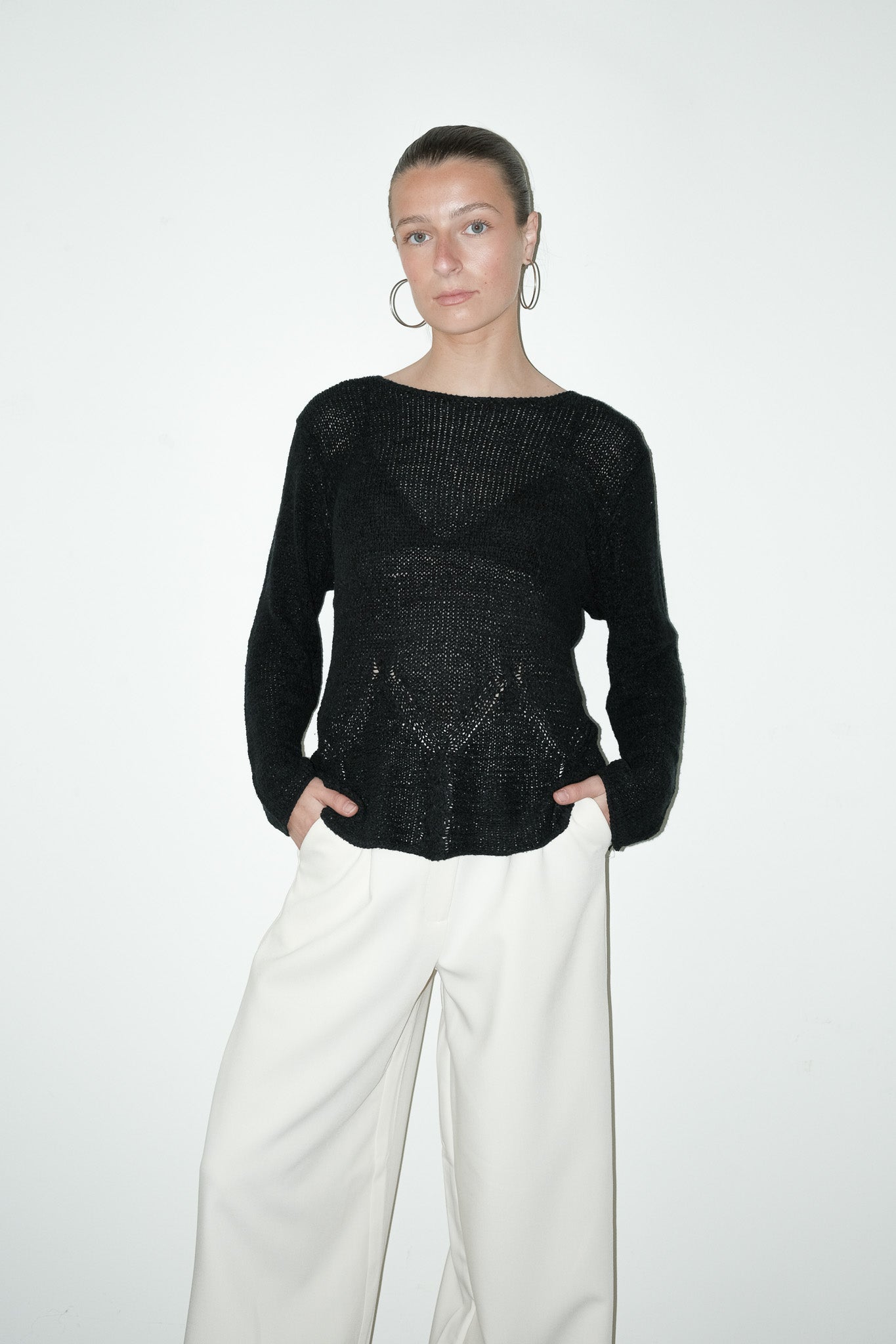 Osa gebreide top - M