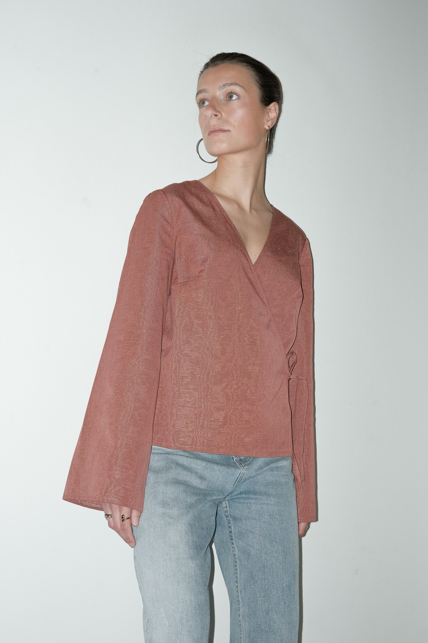 Lune reworked wrap blouse - one size