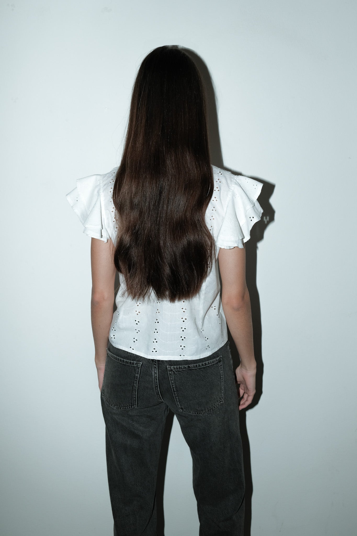 Tyre broderie blouse - M