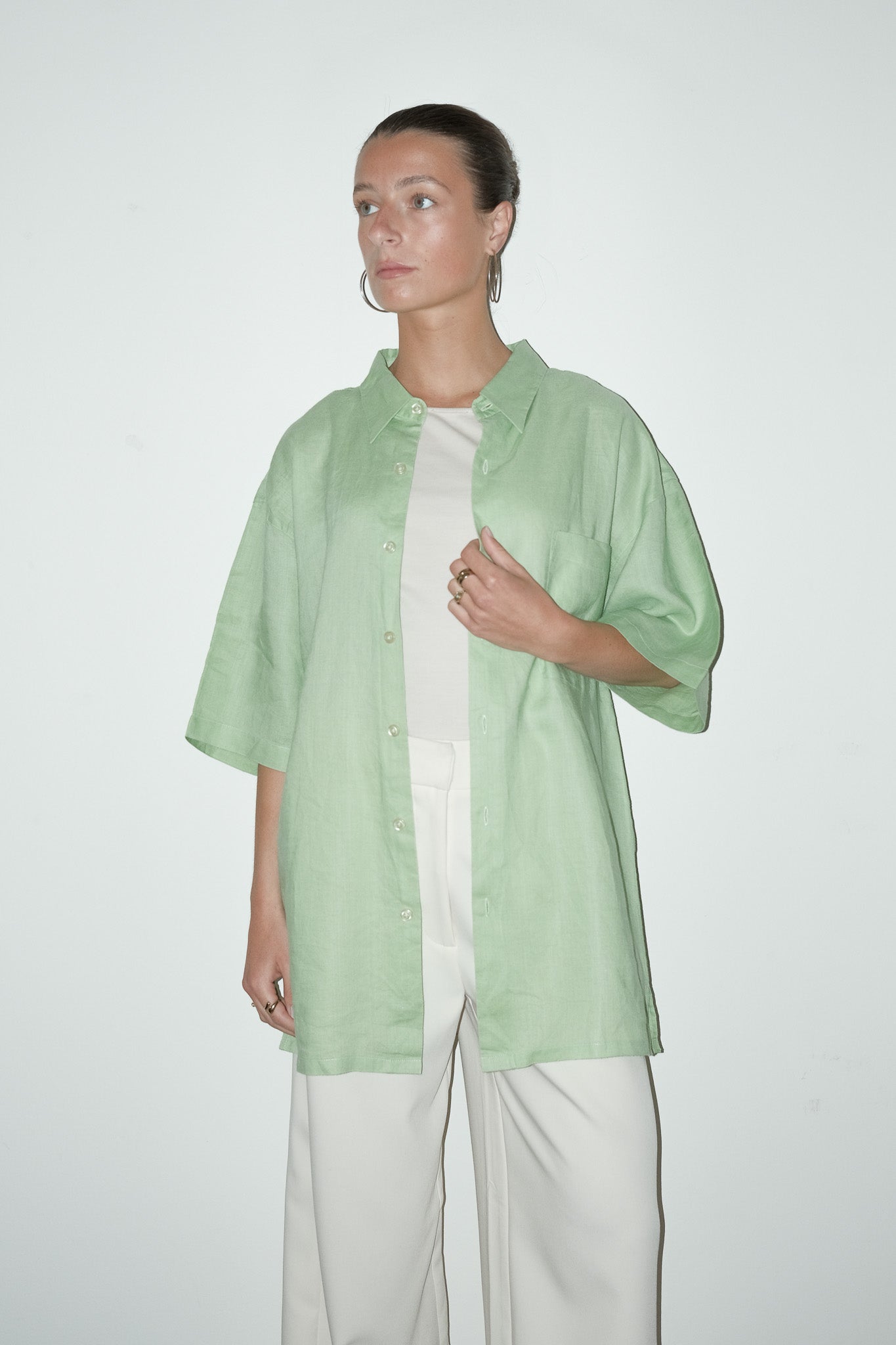 Iven 100% linnen blouse - XL