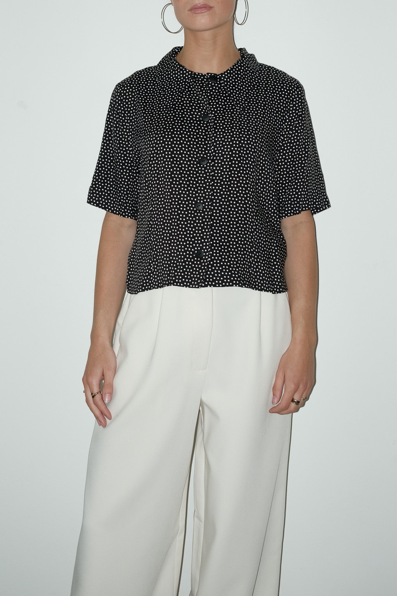 Cleo cropped blouse - M