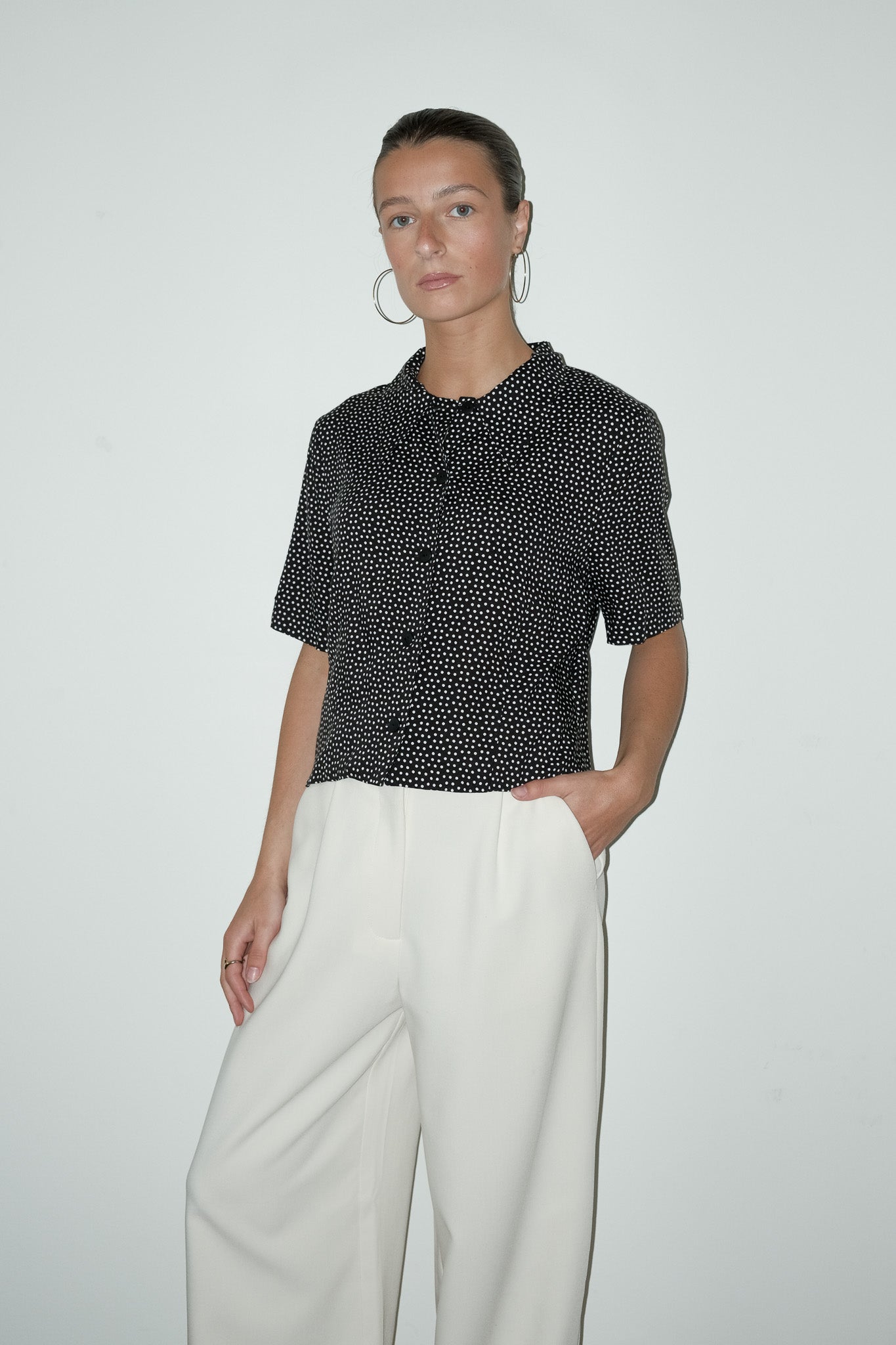 Cleo cropped blouse - M