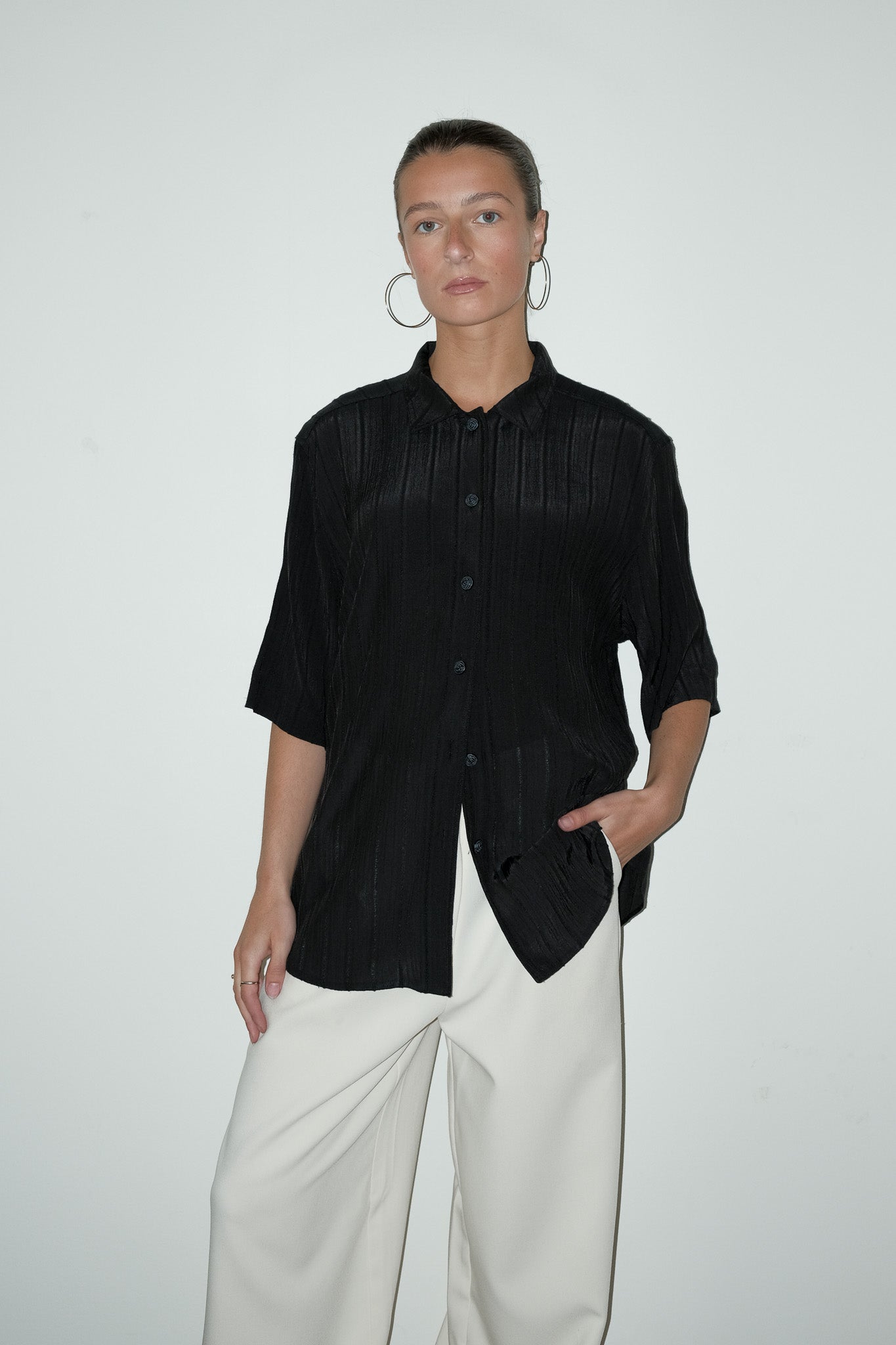 Helena geweven polo - L