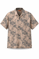 Demi geprinte blouse - L