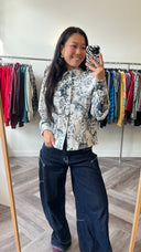 Gaby geprinte blouse - S