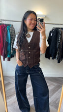 Rea suède gilet - M