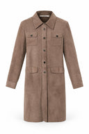 Beate suede jas - XS