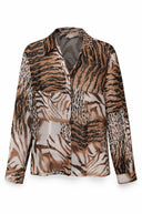 Lucie animal print blouse - M