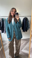 Jade petrol blazer - XL