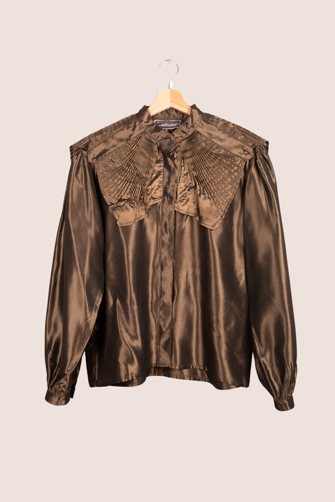 Clarence metallic blouse - M