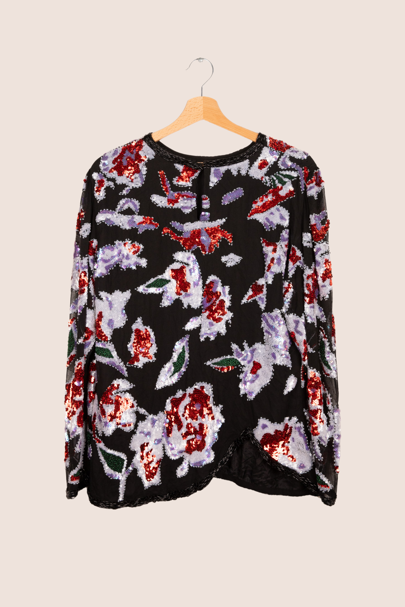 Holy pailletten top - L