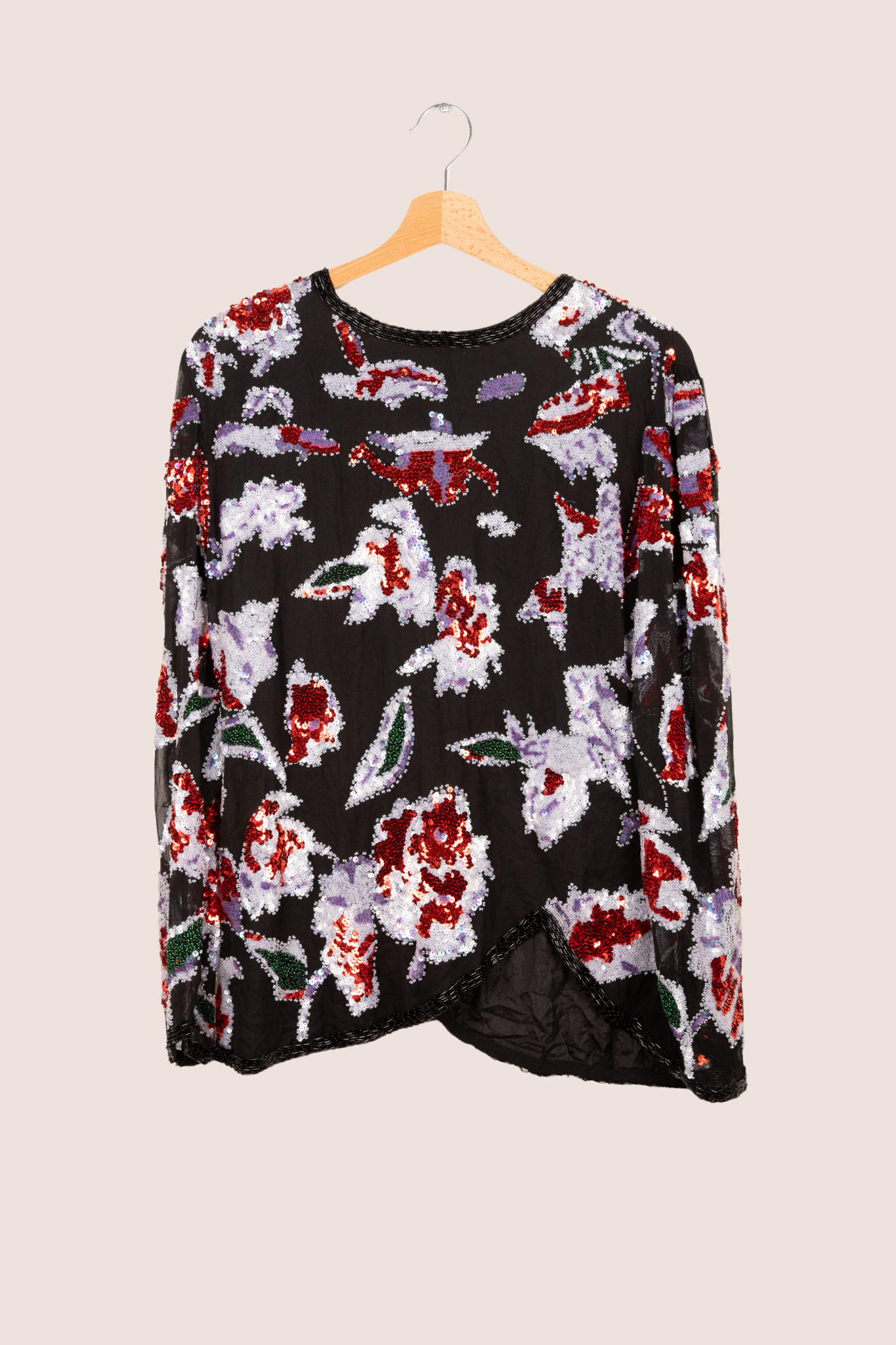 Holy pailletten top - L