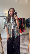 Aria 100% zijden blouse - L