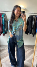 Zena geprinte blouse - L