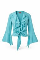 Malou metallic wikkeltop - S