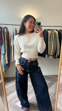 Fien cropped truitje - S