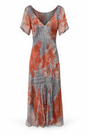 Lilly 100% zijden  jurk - L