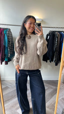 Taya alpaca-blend trui - M