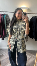 Naomi geprinte blouse - L