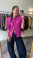 Ciel fuchsia blouse - S