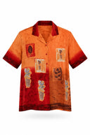 Jasmijn 100% zijde blouse - L
