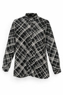 Priya geruite blouse - S