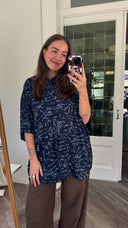 Bronte geprinte blouse - XXL