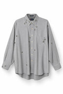 Nura eyelet overhemd - L