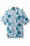 Remi geprinte blouse - L