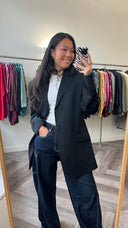 Helena 100% wol blazer - L