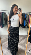 Roam geprinte maxi rok - S