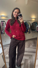 Kate gebreide trui - M
