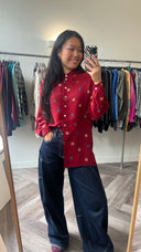 Nika cupro blouse - S-M