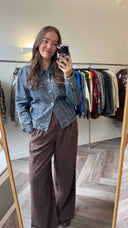 Alix denim jas - L
