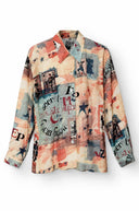 Kendra geprinte blouse - M