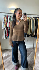 Fiona gebreide top - S