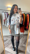 Heidi geprinte blouse - XL
