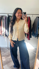 Emma 100% zijden blouse - XS