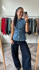 Harriet denim top - S