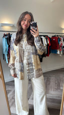 Tempelprint blouse - L