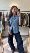 Sara denim blouse - S