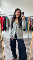 Tessa mohair-blend vest - M