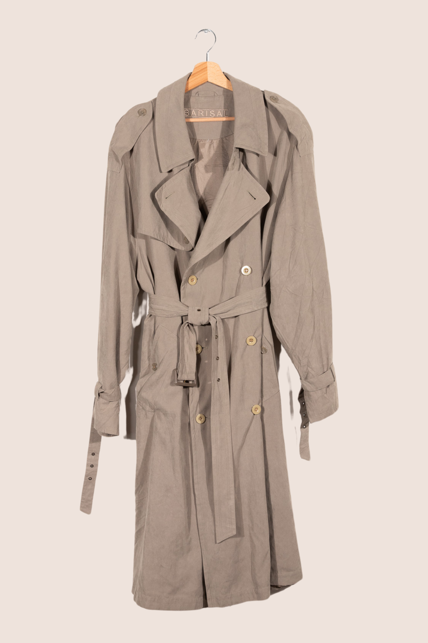 Laris 100% cupro trenchcoat - XL