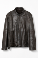 Ylva 100% leer bomber - L