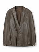 Britt leren blazer - L