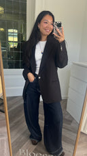 Annabel wool-blend blazer - M